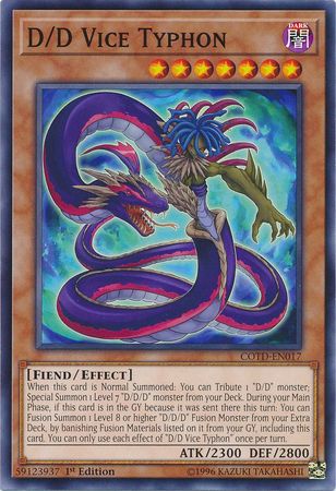 D/D Vice Typhon - COTD-EN017 - Common 1st Edition