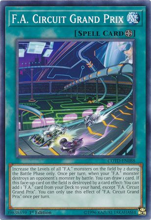 F.A. Circuit Grand Prix - COTD-EN088 - Common 1st Edition