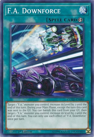 F.A. Downforce - COTD-EN089 - Common 1st Edition