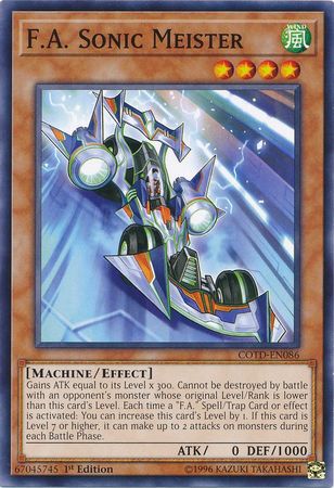 F.A. Sonic Meister - COTD-EN086 - Common 1st Edition