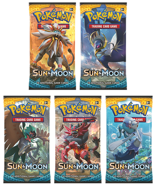 Sun & Moon Booster Pack Art Set