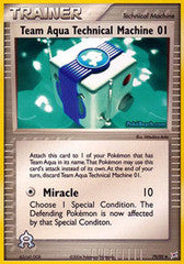 Team Aqua Technical Machine 01  - 79/95 - Uncommon