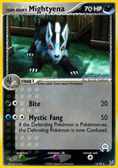 Team Aqua's Mightyena  - 15/95 - Rare Reverse Holo