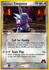 Team Magma's Zangoose  - 23/95 - Rare Reverse Holo