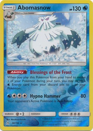 Abomasnow - 38/156 - Rare Reverse Holo