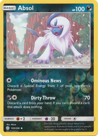 Absol - 133/236 - Uncommon Reverse Holo