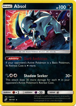 Absol - 88/181 - Holo Rare Reverse Holo