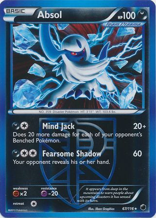 Absol - 67/116 - Holo Rare Reverse Holo