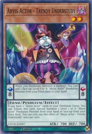 Abyss Actor - Trendy Understudy - COTD-EN097 - Common 1st Edition