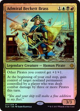 Admiral Beckett Brass - 217/279 - Mythic FOIL