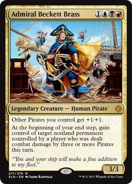 Admiral Beckett Brass - 217/279 - Mythic