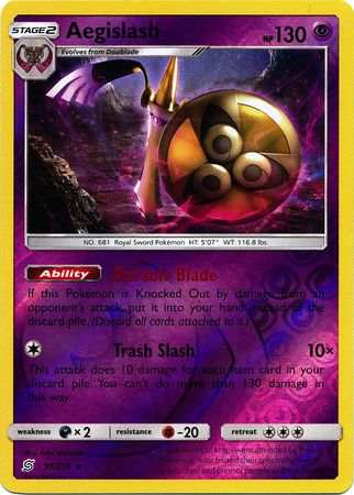 Aegislash - 95/236 - Holo Rare Reverse Holo