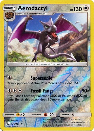 Aerodactyl - 130/181 - Rare Reverse Holo