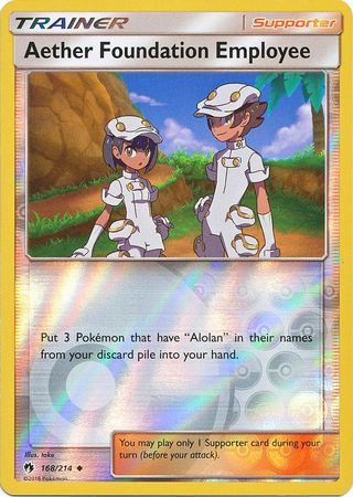 Aether Foundation Employee - 168/214 - Uncommon Reverse Holo