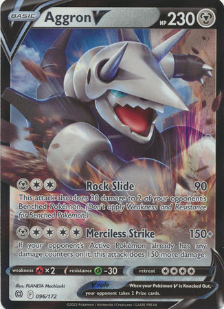 Aggron V - 96/172 - Ultra Rare