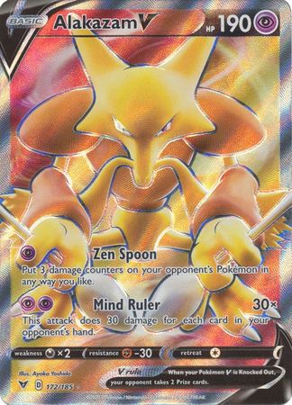 Alakazam V Full Art - 172/185 - Ultra Rare