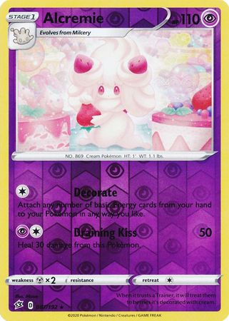 Alcremie - 87/192 - Rare Reverse Holo