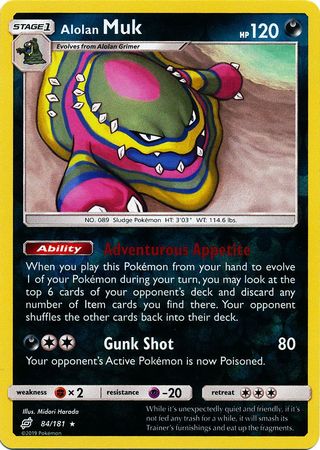 Alolan Muk - 84/181 - Rare Reverse Holo