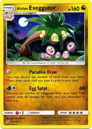 Alolan Exeggutor - 115/181 - Rare
