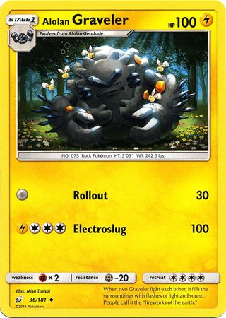 Alolan Graveler - 36/181 - Uncommon