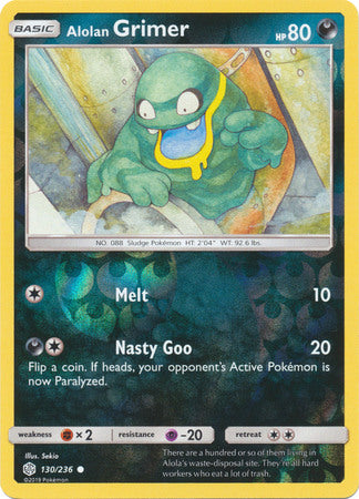 Alolan Grimer - 130/236 - Common Reverse Holo