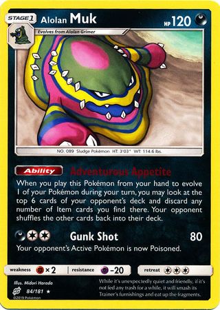 Alolan Muk - 84/181 - Rare