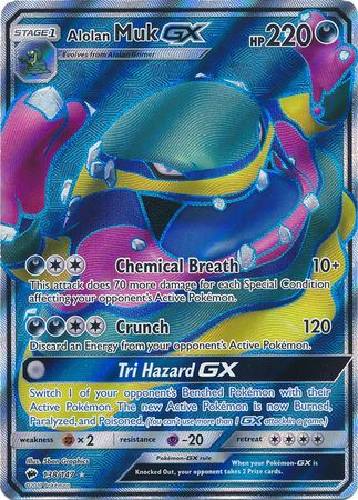 Alolan Muk GX Full Art - 138/147 - Ultra Rare