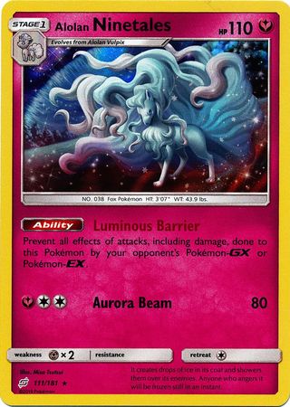 Alolan Ninetales - 111/181 - Holo Rare