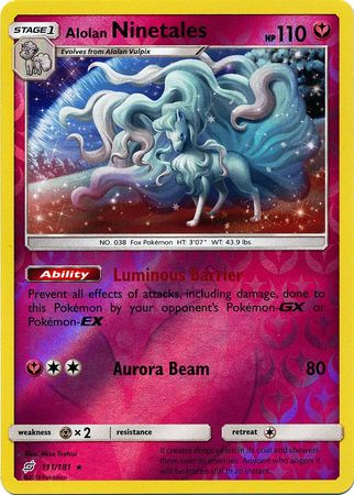 Alolan Ninetales - 111/181 - Holo Rare Reverse Holo