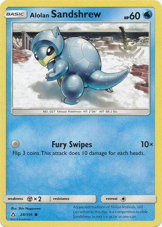 Alolan Sandshrew - 28/156 - Common