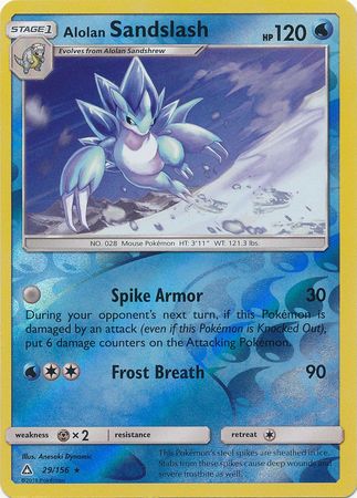 Alolan Sandslash - 29/156 - Rare Reverse Holo