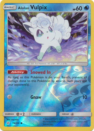 Alolan Vulpix - 39/236 - Common Reverse Holo
