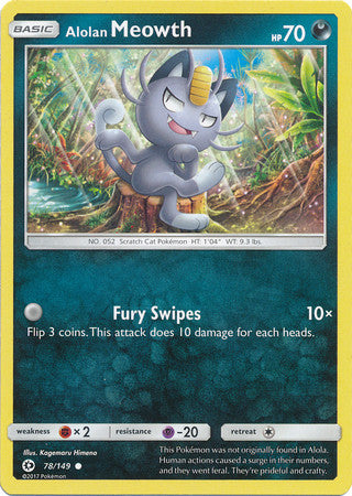 Alolan Meowth - 78/149 - Common