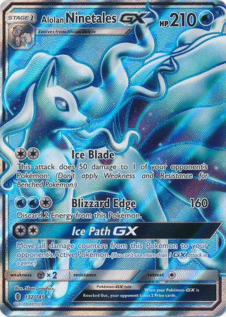 Alolan Ninetales GX Full Art - 132/145 - Ultra Rare