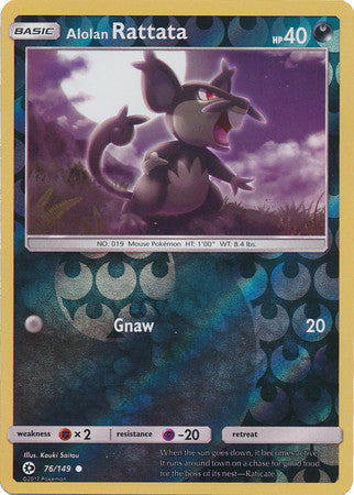 Alolan Rattata - 76/149 - Common Reverse Holo