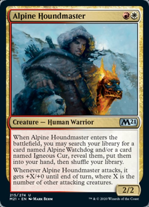 Alpine Houndmaster - 215/274 - Uncommon Foil