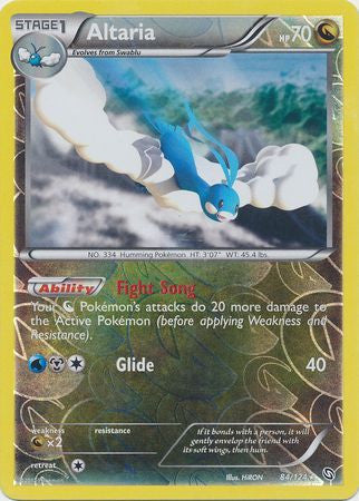 Altaria - 84/124 - Holo Rare Reverse Holo