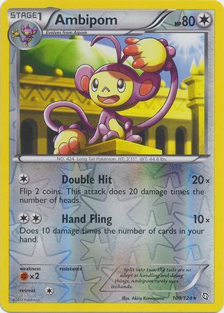 Ambipom - 100/124 - Rare Reverse Holo