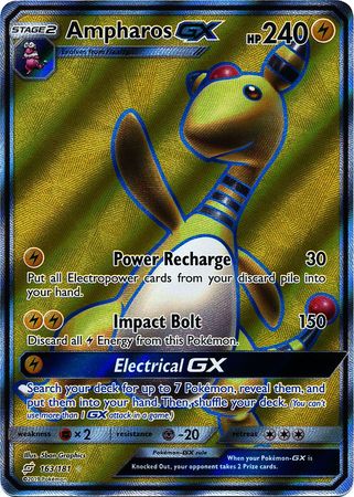Ampharos GX Full Art - 163/181 - Ultra Rare