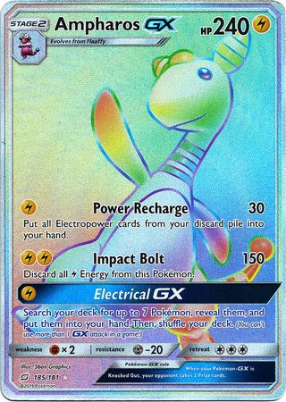 Ampharos GX Hyper Rare - 185/181 - Hyper Rare