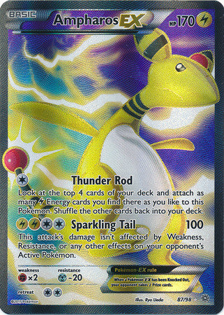 Ampharos Ex Full Art - 87/98 - Ultra Rare