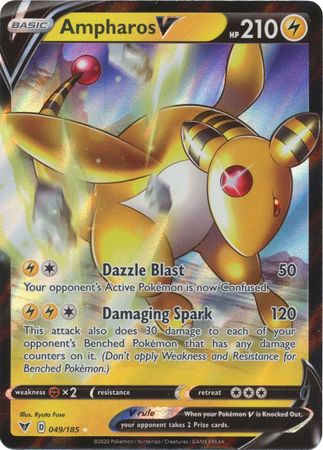 Ampharos V - 49/185 - Ultra Rare