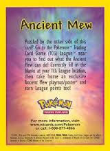 Ancient Mew - 2nd Movie Promo - With extra league information card