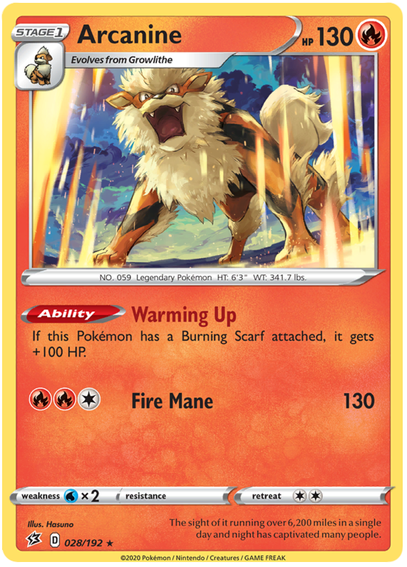 Arcanine - 28/192 - Rare