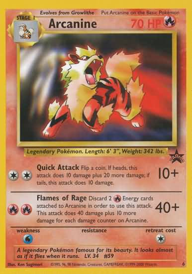 Arcanine - 6 - Black Star Promo