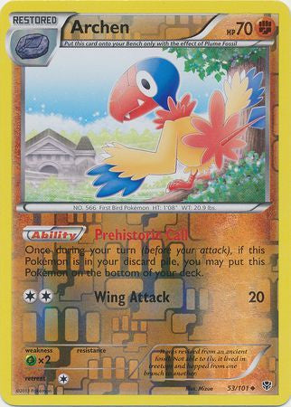 Archen - 53/101 - Uncommon Reverse Holo