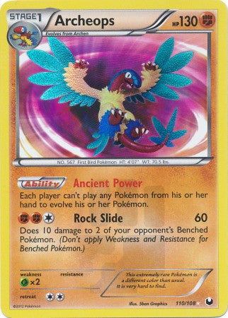 Archeops Secret Rare - 110/108 - Ultra Rare