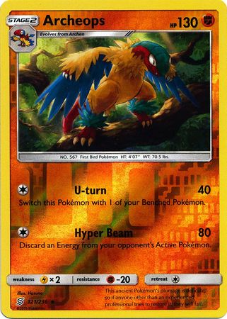 Archeops - 121/236 - Rare Reverse Holo