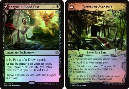 Arguel's Blood Fast / Temple of Aclazotz - 90/279 - Rare FOIL