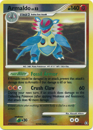 Armaldo - 18/146 - Rare Reverse Holo